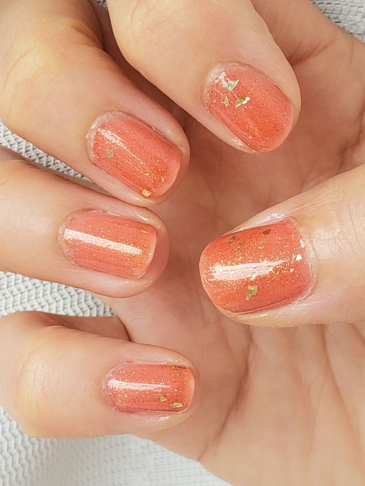 土木系おねいさん on LIPS 「キラキラ!つやつや!オレンジネイル🧡✼••┈┈••✼••┈┈•..」(3枚目)