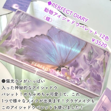 エクスプローラ12色 動物アイシャドウパレット/PERFECT DIARY/アイシャドウパレットを使ったクチコミ(2枚目)