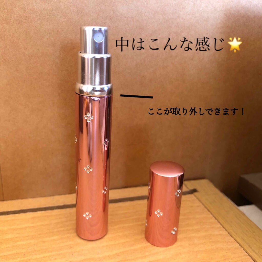 フラワーストーン付 香水スプレー容器/DAISO/その他化粧小物を使ったクチコミ(2枚目)