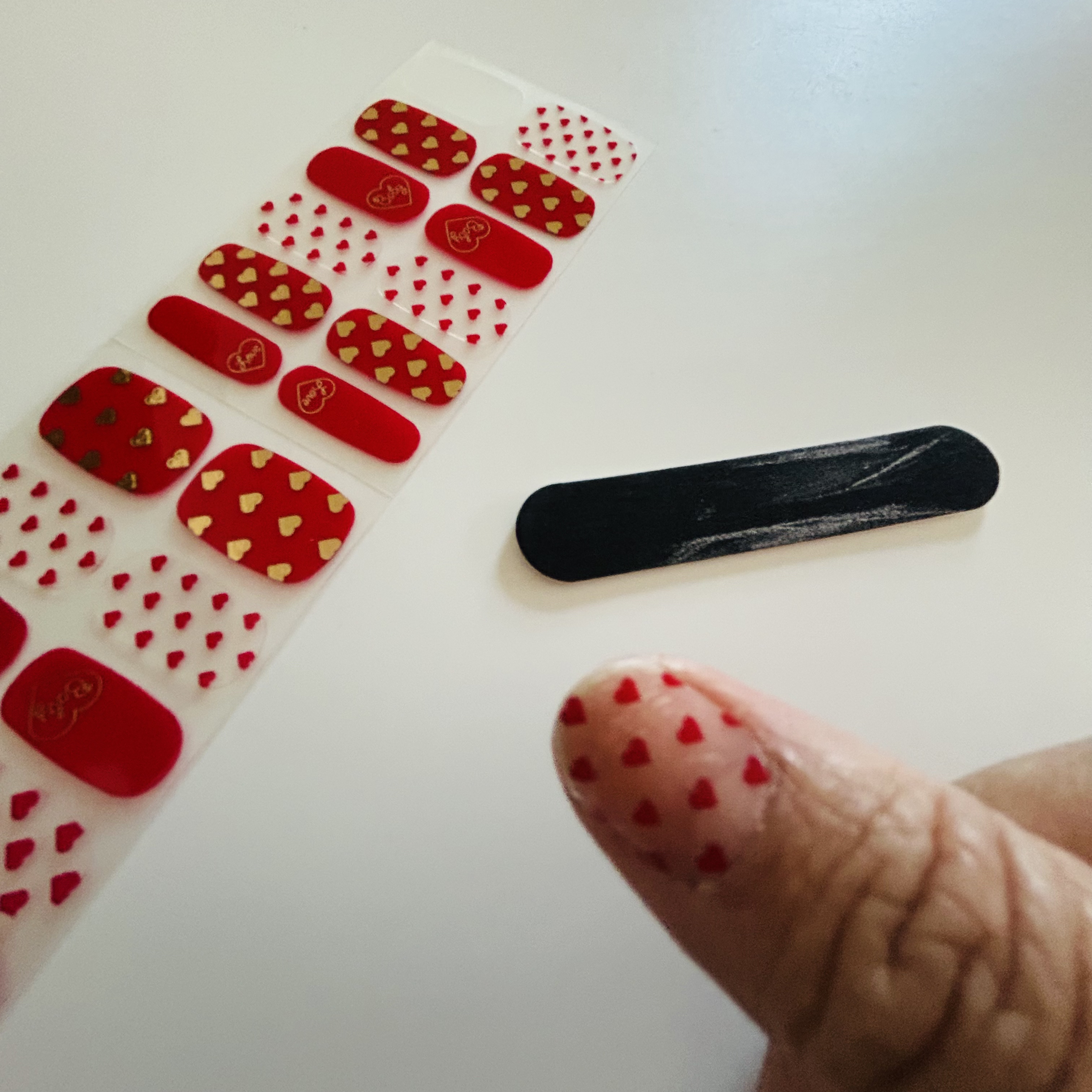 リアルジェルネイルシール パッションハートアモル/BEAUTY AVENUE/ネイルシールを使ったクチコミ（3枚目）