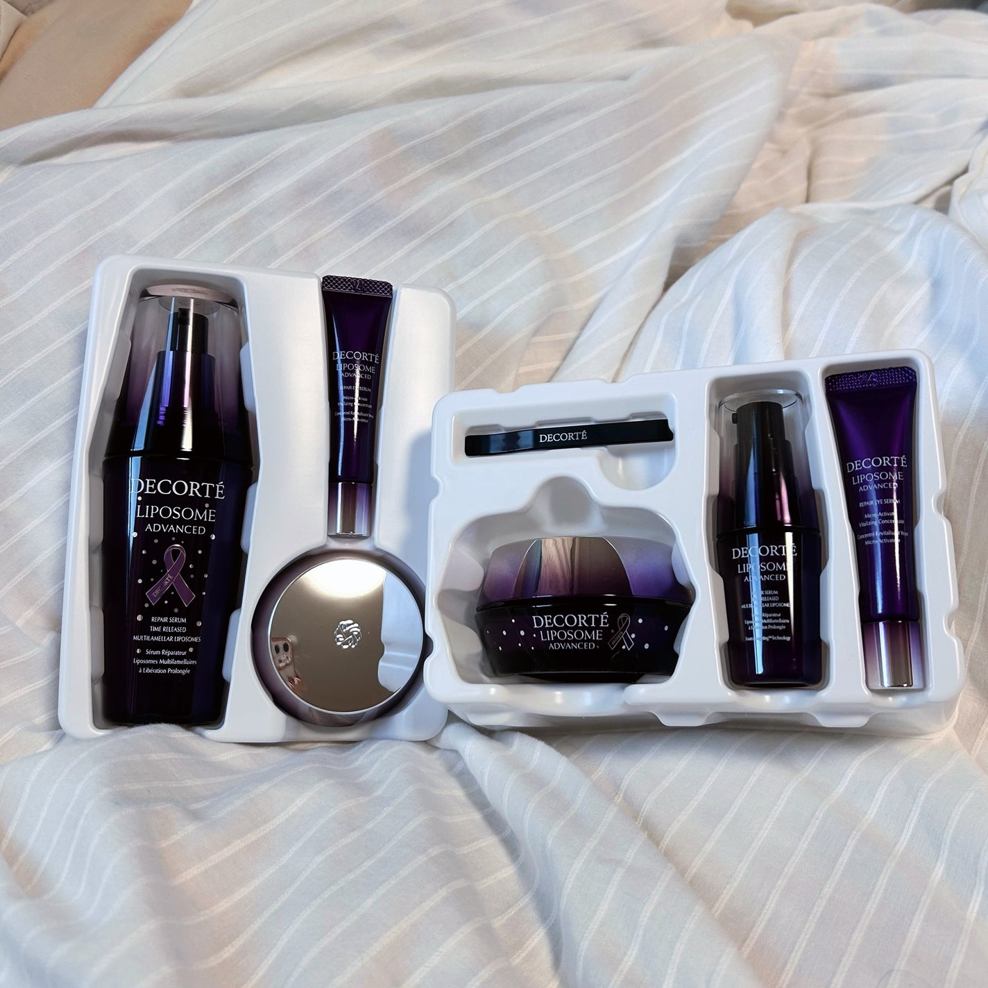 コスメデコルテ リポソーム アドバンスト リペアセラム パープルリボン セット 2024/DECORTÉ/スキンケアキットを使ったクチコミ(2枚目)
