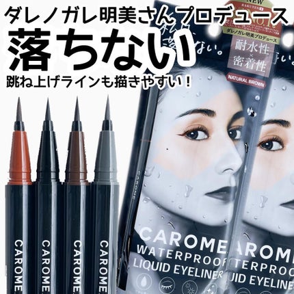 ウォータープルーフ リキッドアイライナー/CAROME./リキッドアイライナーを使ったクチコミ(1枚目)