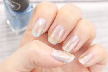 UR GLAM　COLOR NAIL SELECTION BU2＜オーロラカラー＞/U R GLAM/マニキュアを使ったクチコミ（2枚目）