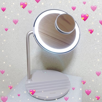 充電式LEDファンミラー/FESTINO/その他化粧小物を使ったクチコミ(4枚目)