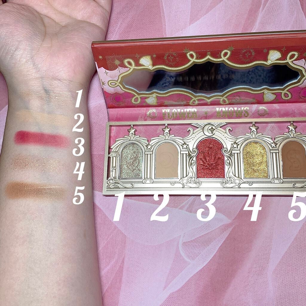 ローズユニコーンシリーズ アイシャドウパレット/FlowerKnows/アイシャドウパレットを使ったクチコミ(3枚目)