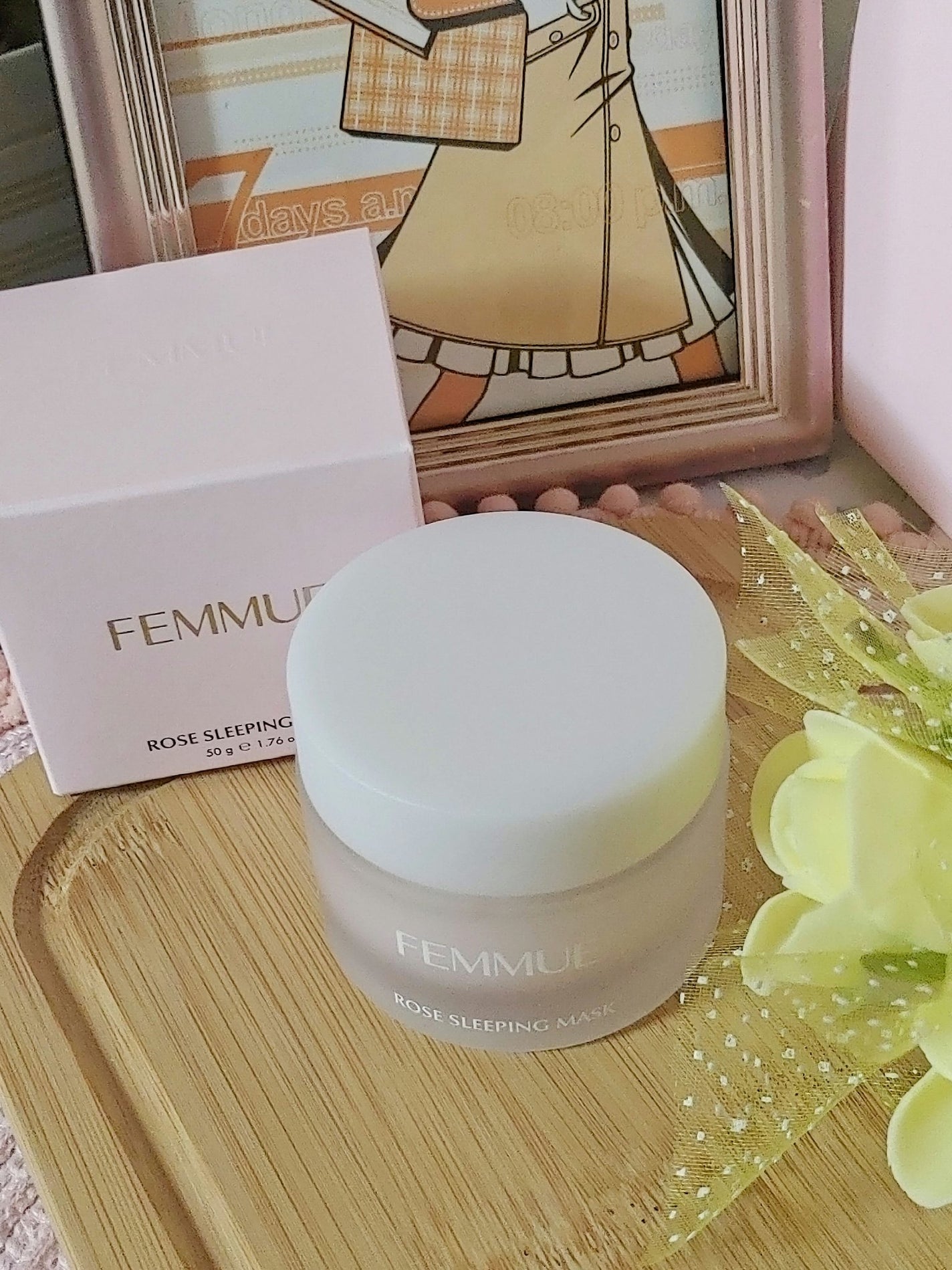 ローズウォーター スリーピングマスク/FEMMUE/フェイスクリームを使ったクチコミ(1枚目)