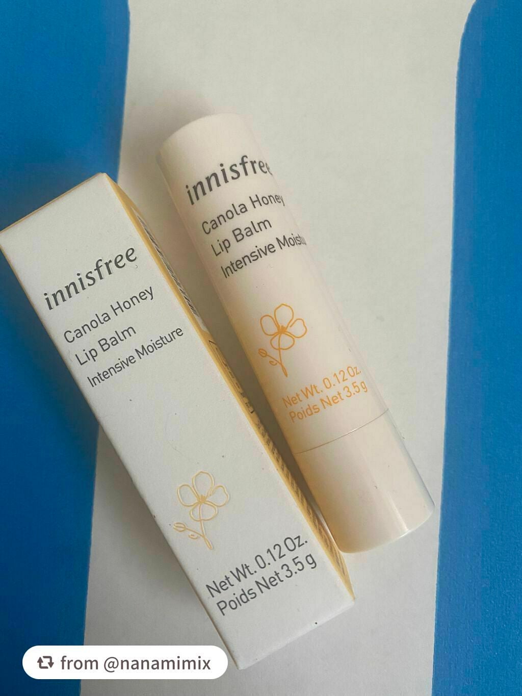 キャノーラハニー ディープモイスチャー リップバーム/innisfree/リップケアを使ったクチコミ(5枚目)
