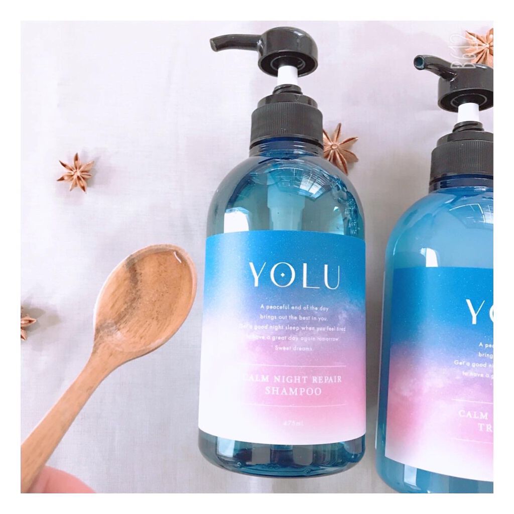 カームナイトリペアシャンプー／トリートメント/YOLU/市販シャンプーを使ったクチコミ（2枚目）