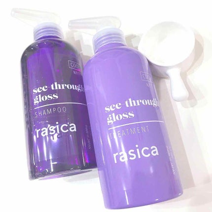 シースルーグロスシャンプー/トリートメント/rasica/市販シャンプーを使ったクチコミ(1枚目)
