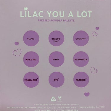 Lilac You A Lot Shadow Palette/ColourPop/アイシャドウパレットを使ったクチコミ（5枚目）