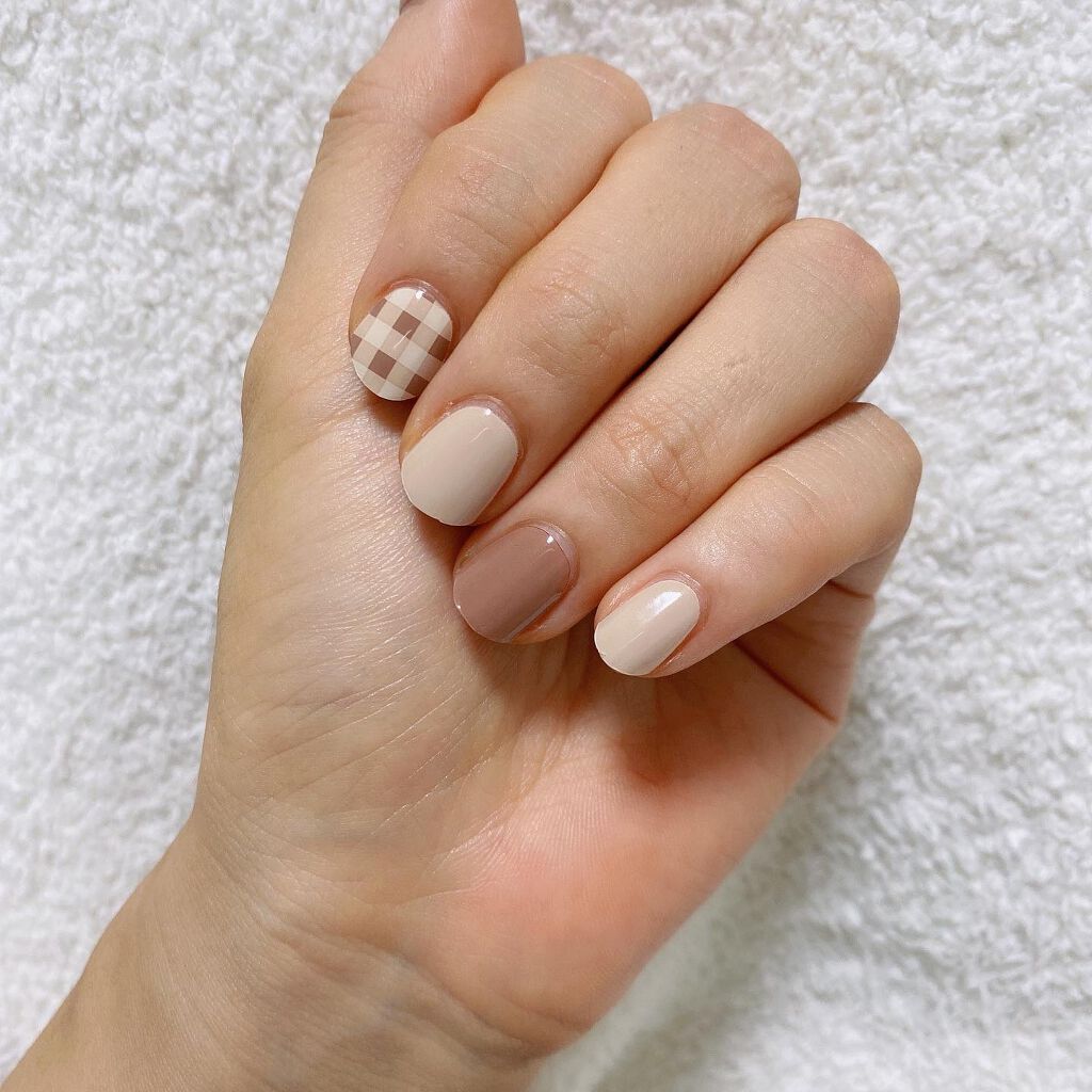 セミキュアジェルネイル(ハンド)/ohora/ネイルシールを使ったクチコミ(1枚目)