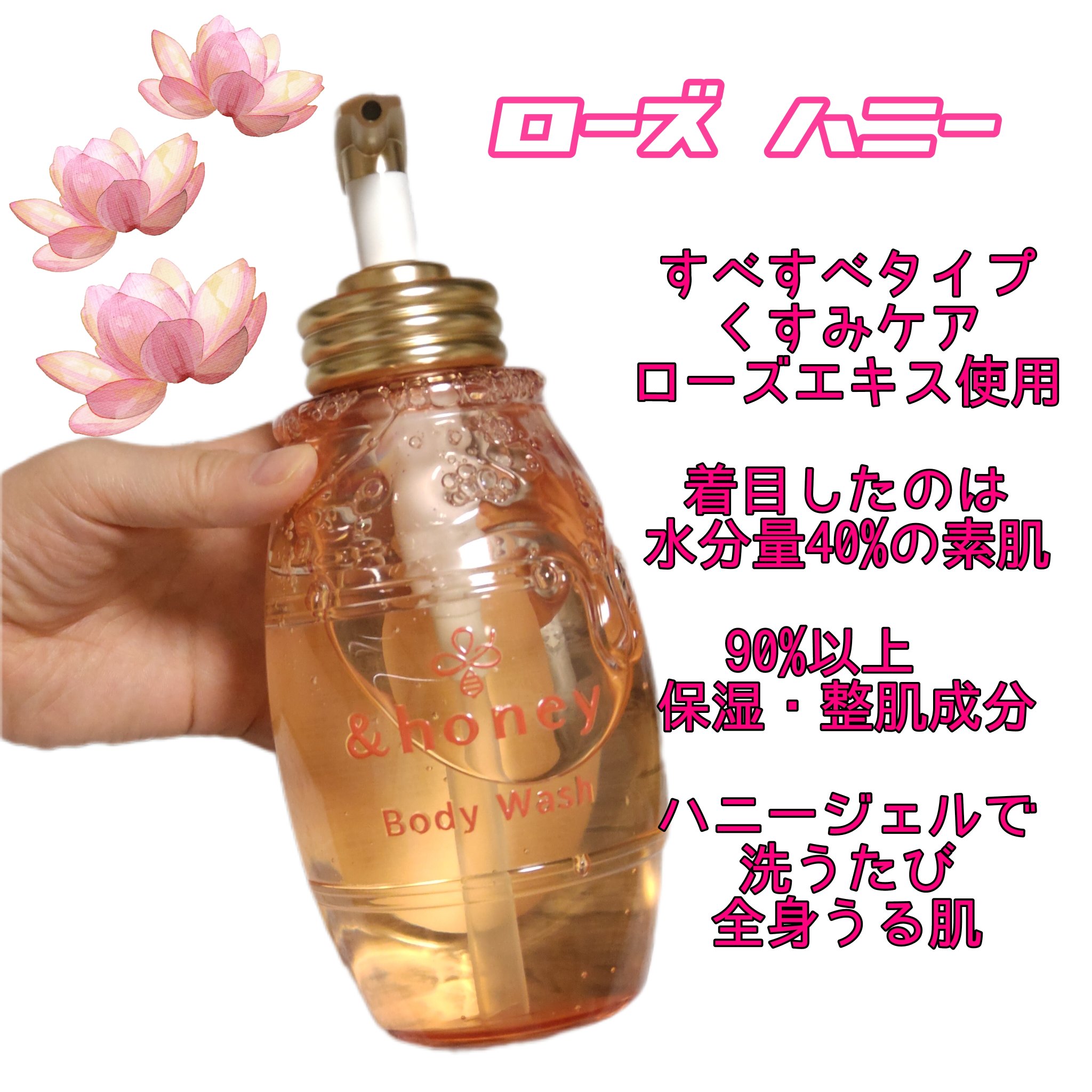 メルティモイスト ジェルボディウォッシュ/&honey/ボディソープを使ったクチコミ（2枚目）