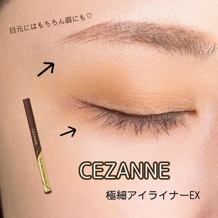 極細アイライナーEX/CEZANNE/リキッドアイライナーを使ったクチコミ(1枚目)