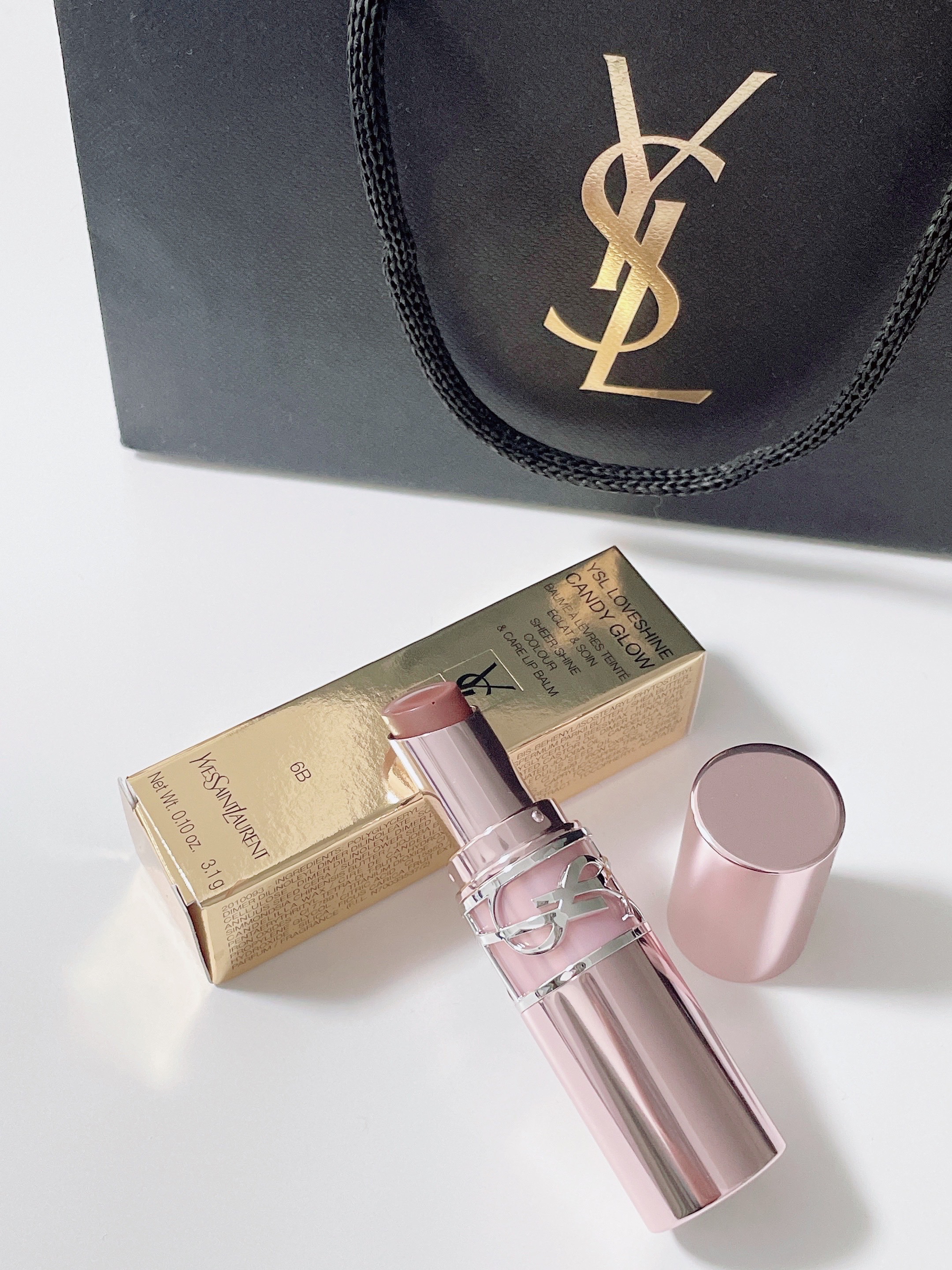 YSLラブシャイン キャンディ グロウ バーム 6B/YVES SAINT LAURENT BEAUTE/口紅を使ったクチコミ（1枚目）