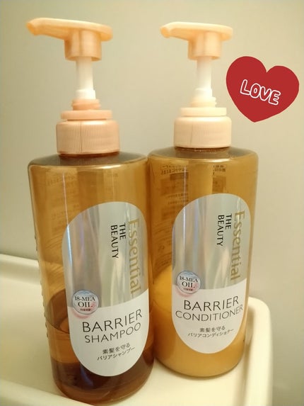 ザビューティ 髪のキメ美容素髪を守る バリアシャンプー/コンディショナー/エッセンシャル/シャンプー・コンディショナーを使ったクチコミ(1枚目)