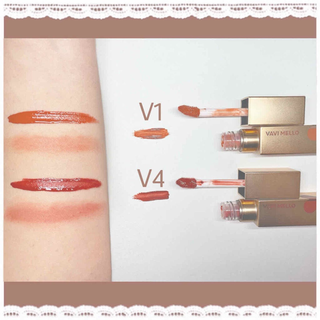 ハートウィンドウリップティントベルベットタイプ/VAVI MELLO/口紅を使ったクチコミ(2枚目)
