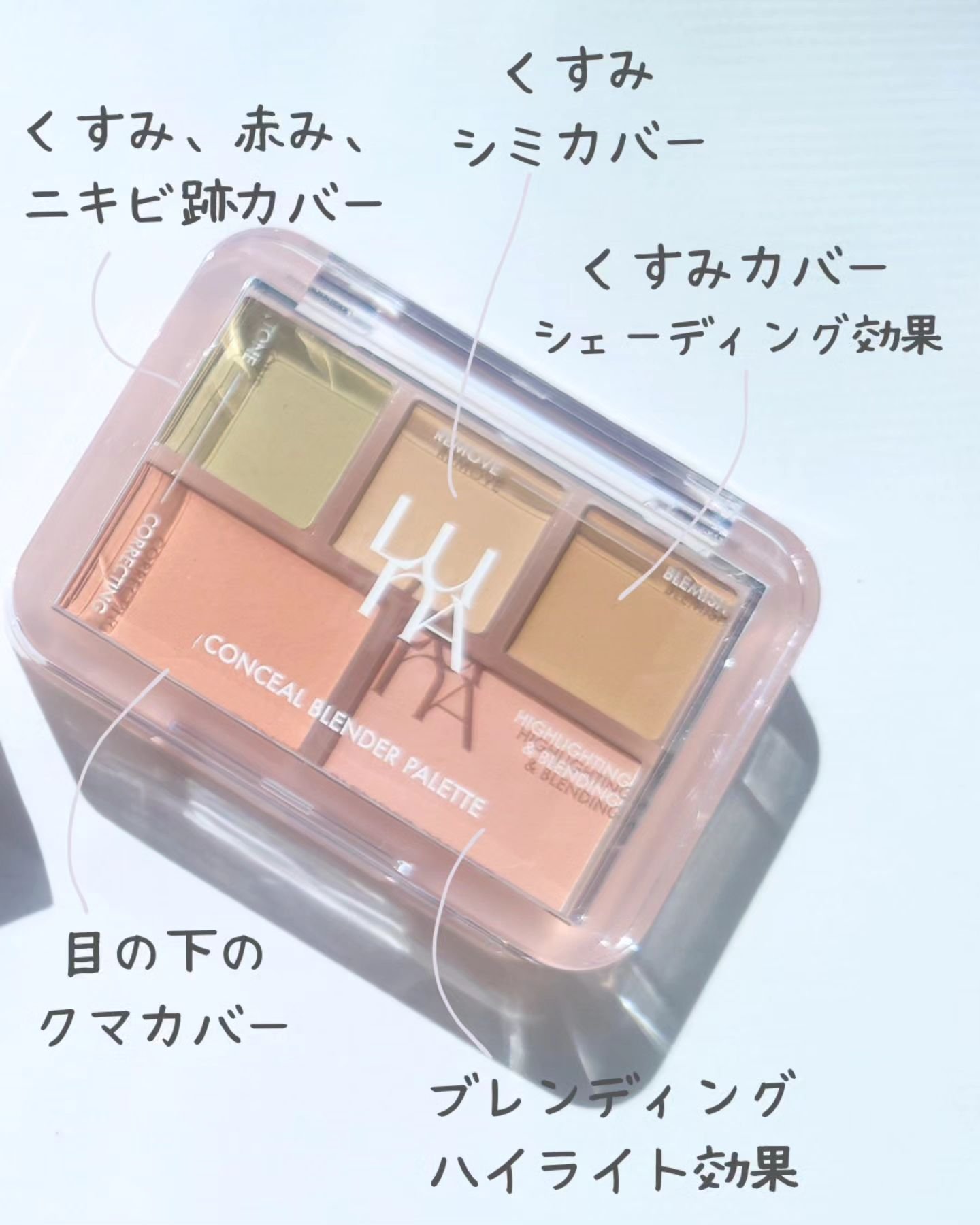 コンシールブレンダーパレット/LUNA/パレットコンシーラーを使ったクチコミ（3枚目）