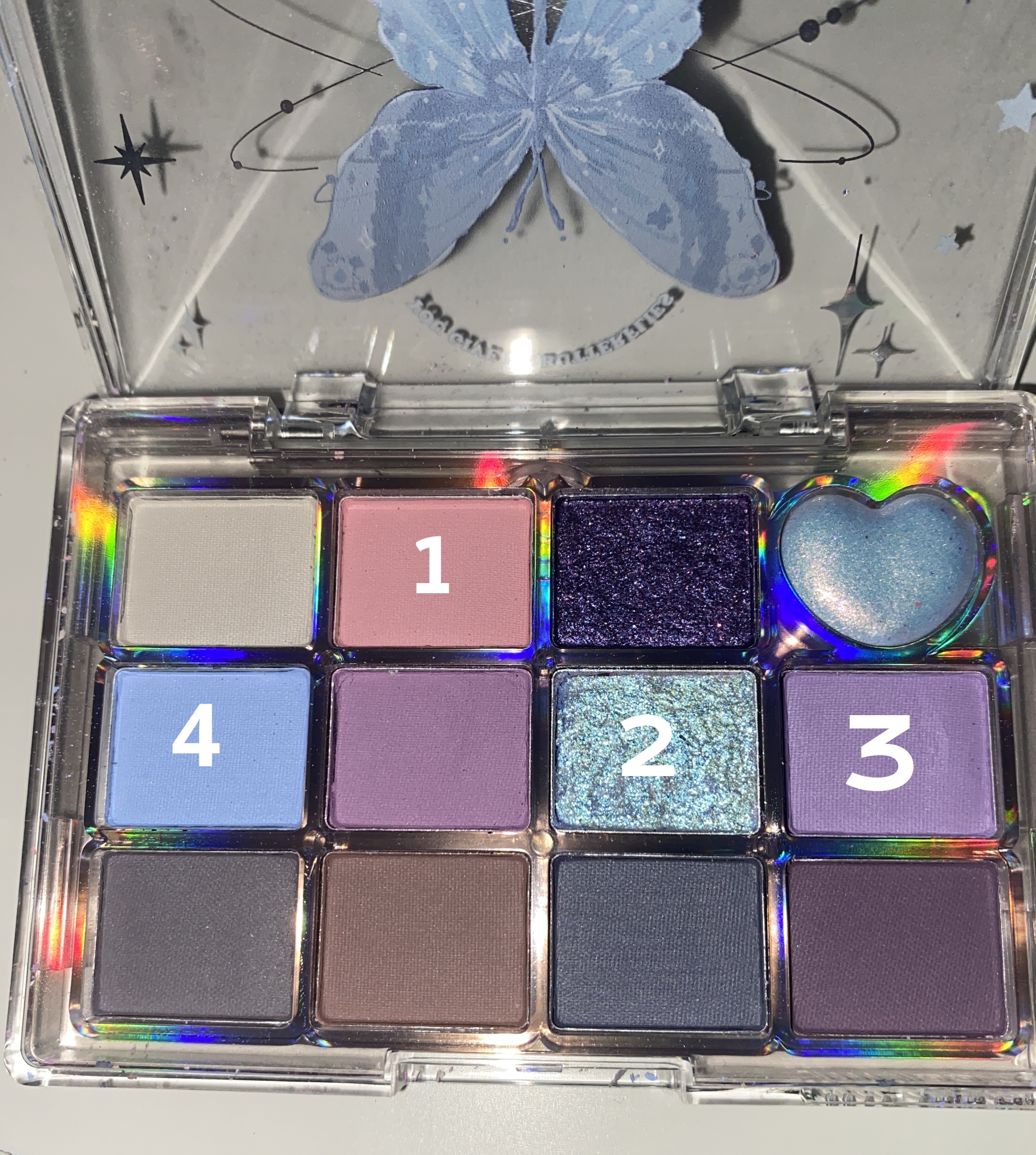 シャイニング12色ミニアイシャドウパレット/jill leen./アイシャドウパレットを使ったクチコミ（3枚目）