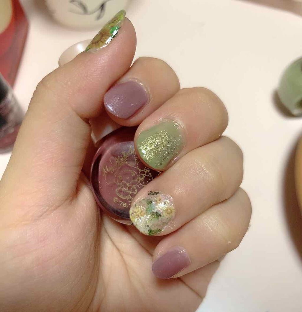 しずくネイルシール/キャンドゥ/ネイルシールを使ったクチコミ(1枚目)