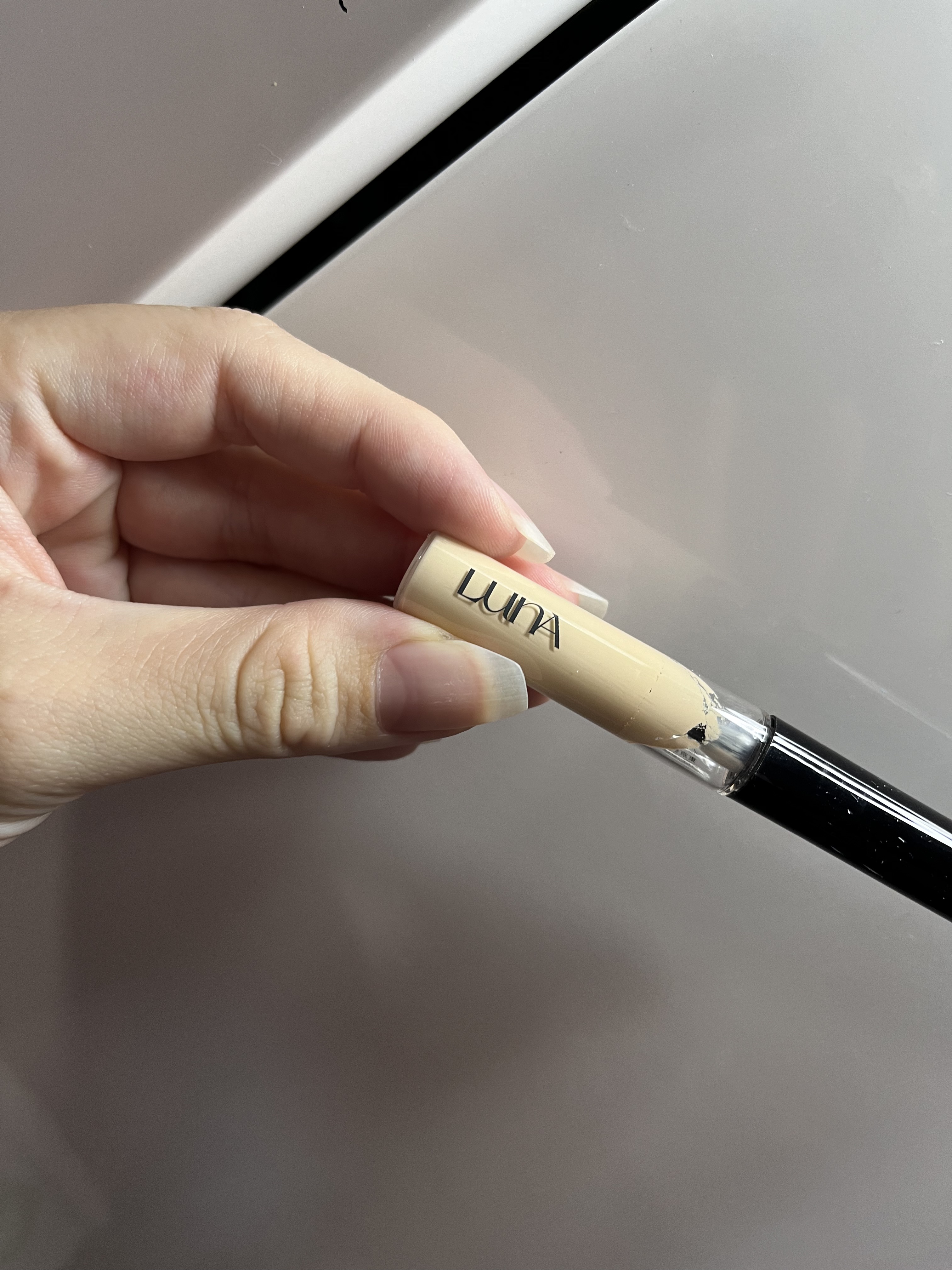 ブラーカバークッション ミニコンシーラー+キーリング付きクッションセット 1.5 ペタル/LUNA/クッションファンデーションを使ったクチコミ（3枚目）