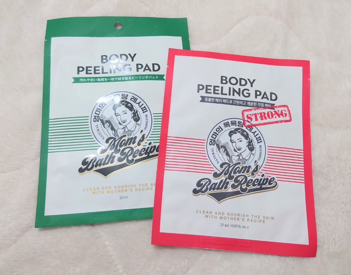 ボディピーリングパッド/Mom’s Bath Recipe/ピーリングを使ったクチコミ(1枚目)