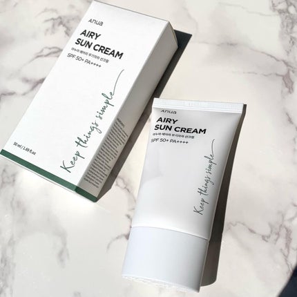 エアリーサンクリーム SPF50+PA++++/Anua/日焼け止めクリームを使ったクチコミ(1枚目)