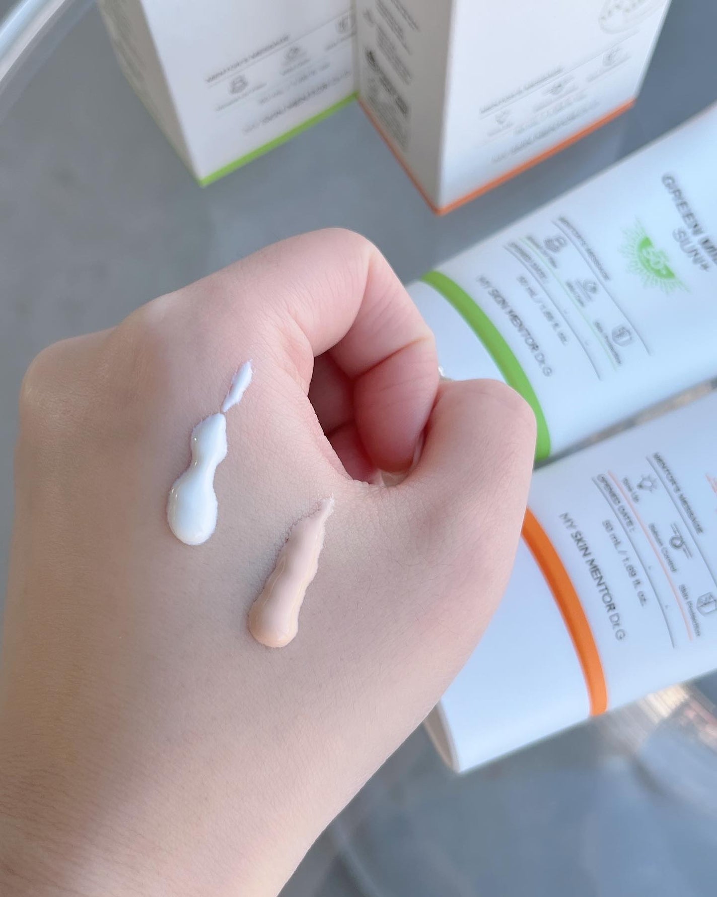 ブライトニングアップサンプラス/Dr.G/日焼け止めクリームを使ったクチコミ(3枚目)