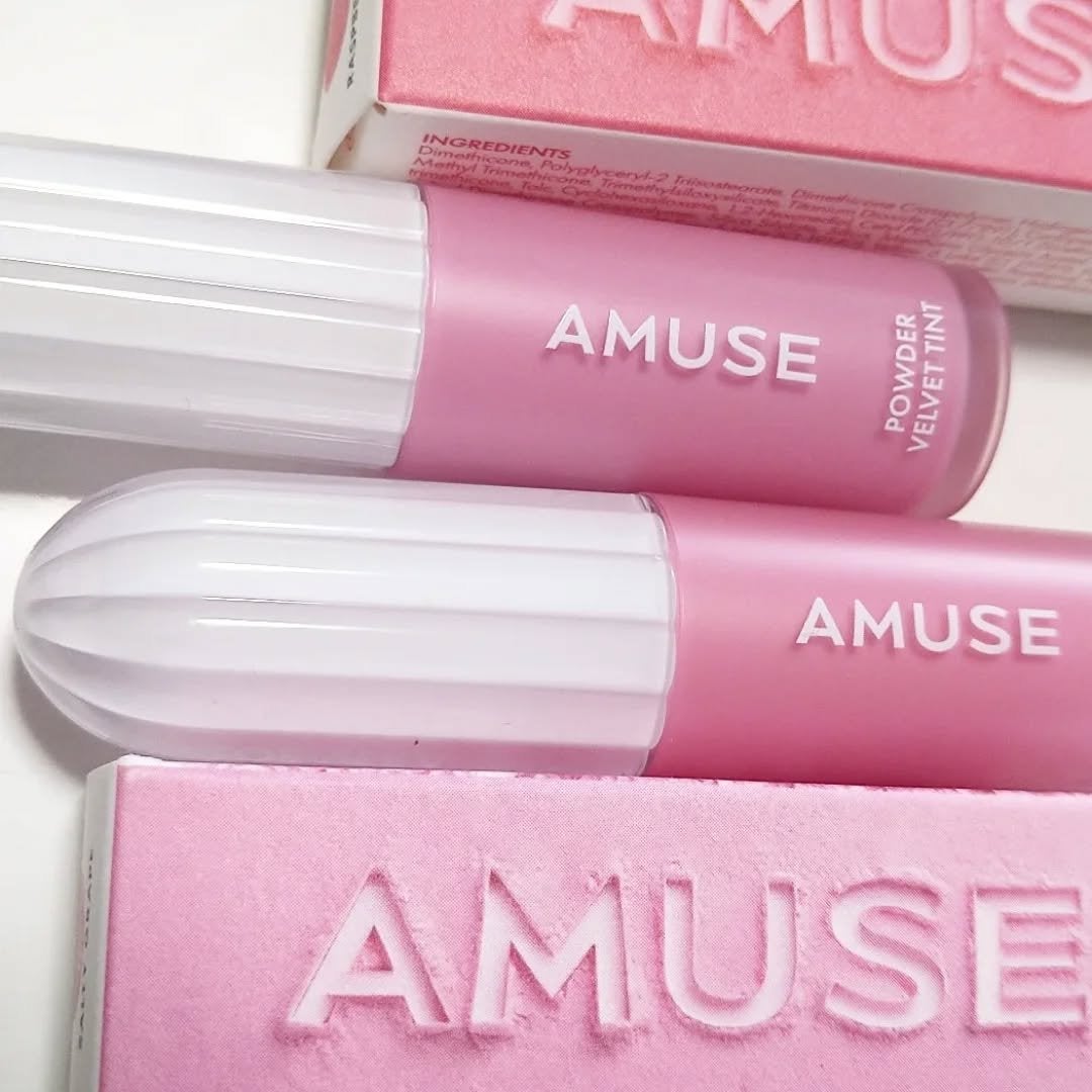 パウダーベルベットティント/AMUSE/リップティントを使ったクチコミ(7枚目)
