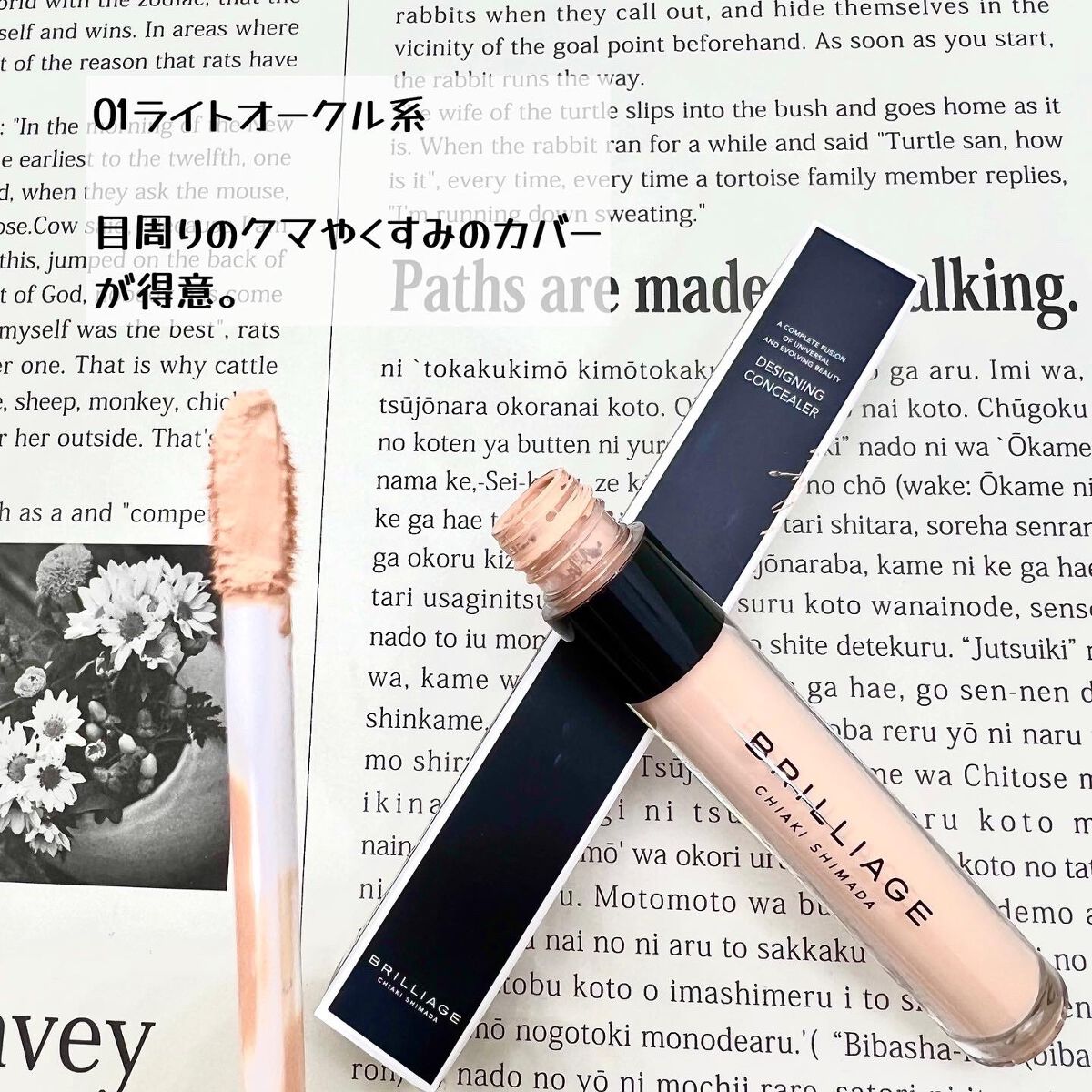 デザイニング コンシーラー 01 ライトオークル/ブリリアージュ/リキッドコンシーラーを使ったクチコミ（2枚目）