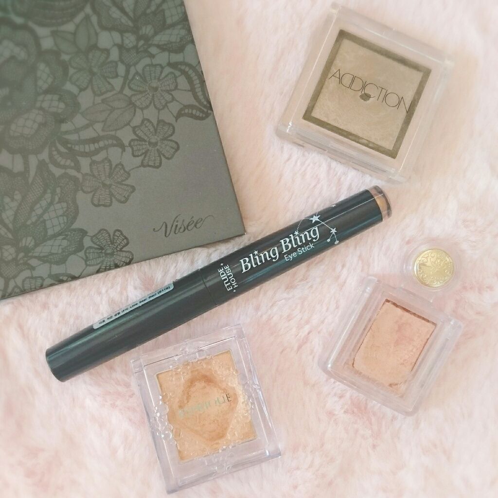 キラキラ アイシャドウ/ETUDE/スティックアイシャドウを使ったクチコミ（1枚目）