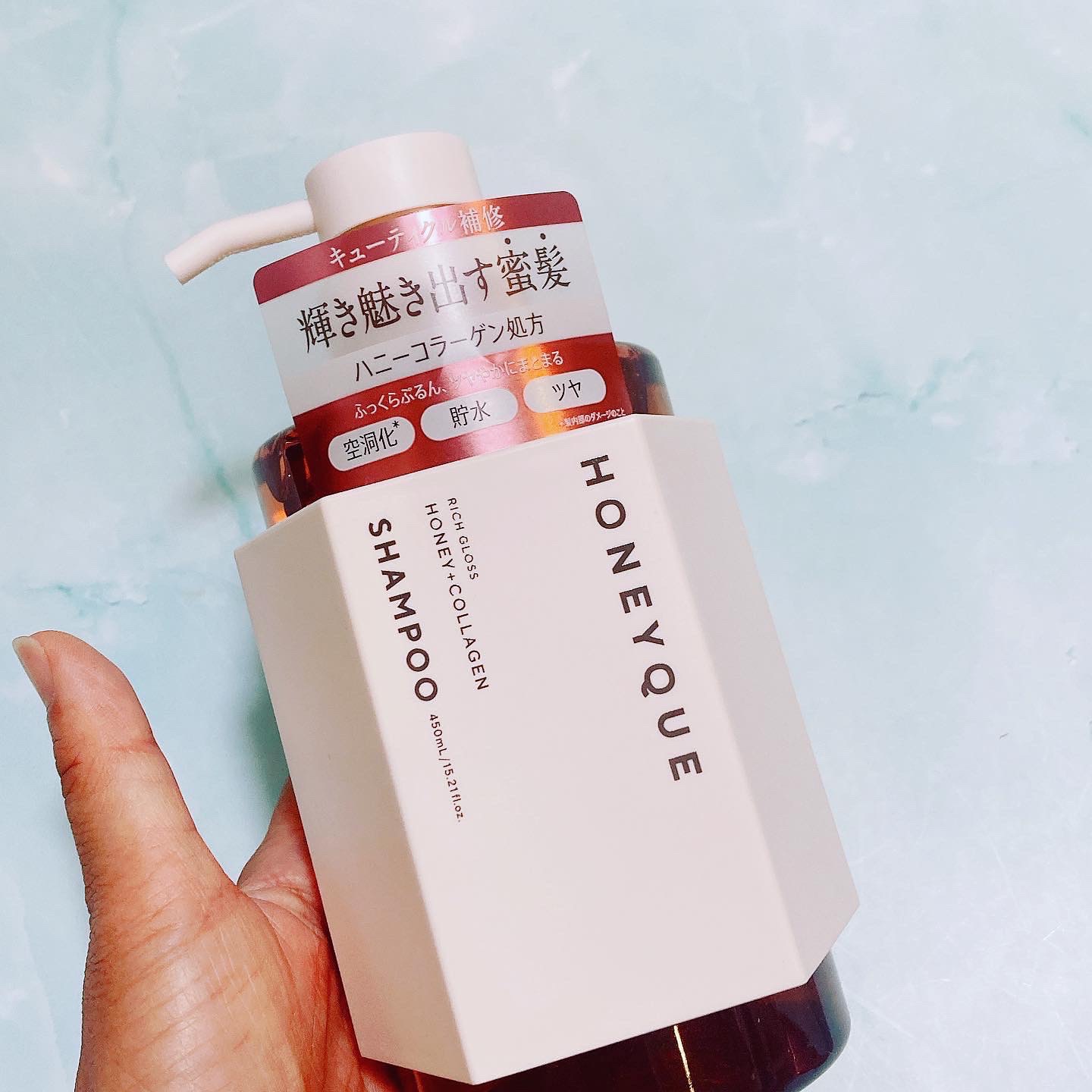 ハニーク リッチグロス シャンプー シャイニー／ヘアトリートメント シャイニーのクチコミ「ハニーク　HONEYQUE

最近CMで見て気になってたこれ！
ハニーク自体は前からあるけどこ.....」（2枚目）