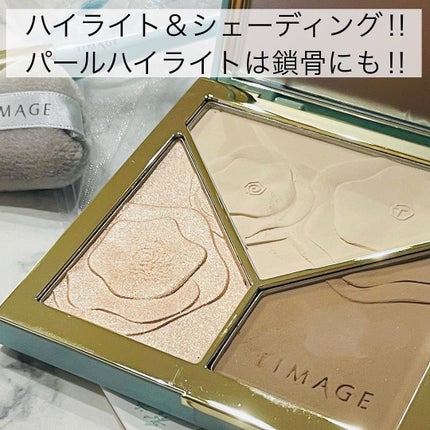 ハイライトシェーディングパレット/TIMAGE/パウダーハイライトを使ったクチコミ(2枚目)