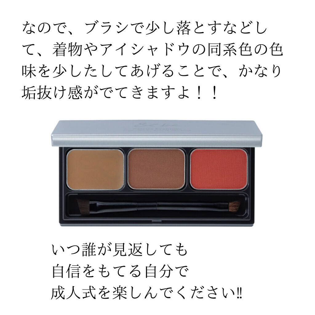 パレットアイブロウ/&be/パウダーアイブロウを使ったクチコミ(5枚目)