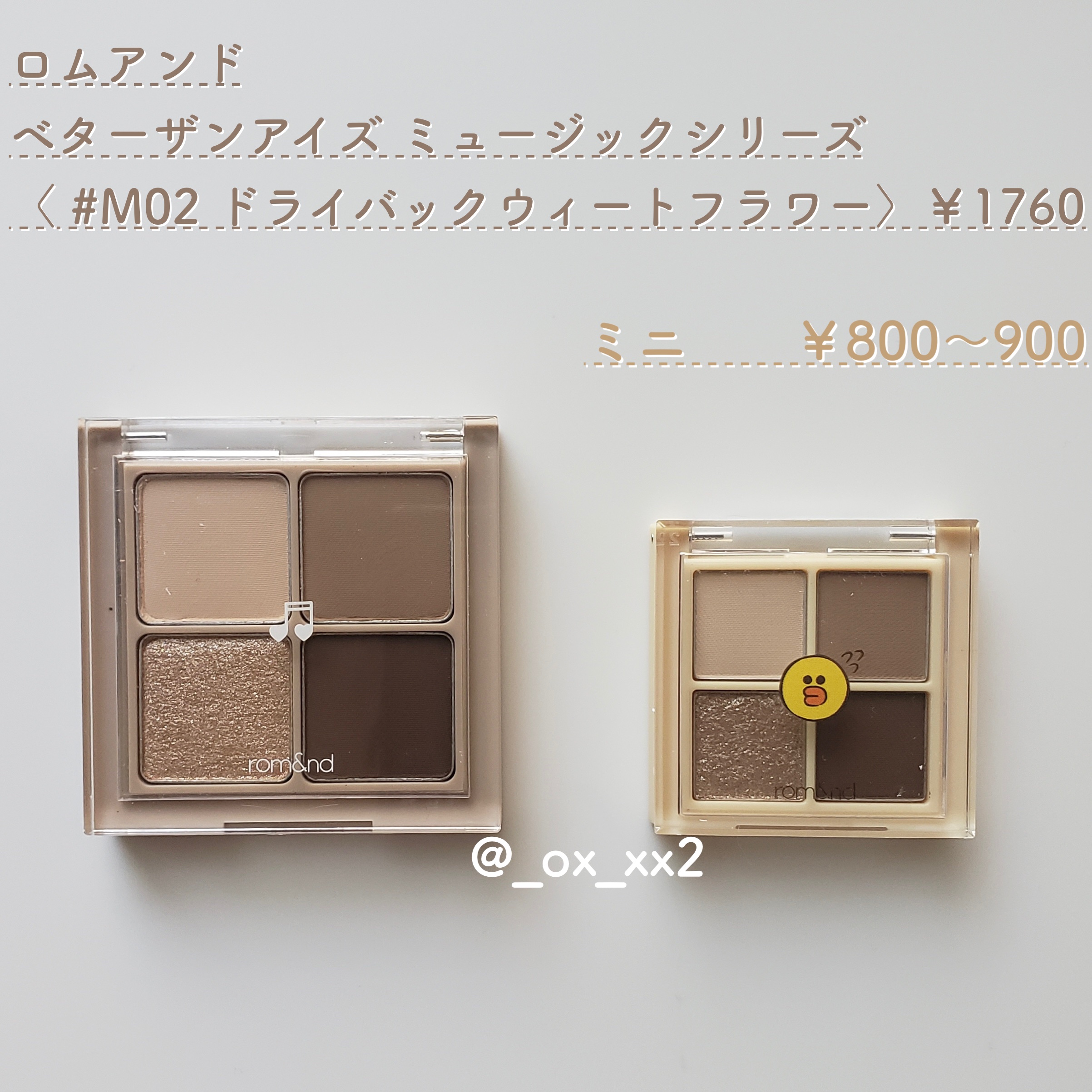 ベターザンアイズ ミュージックシリーズ/rom&nd/アイシャドウパレットを使ったクチコミ（2枚目）