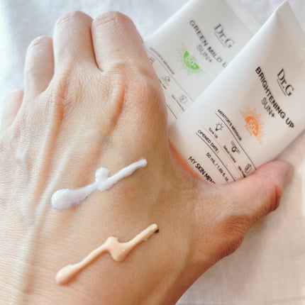 グリーンマイルドアップサンプラス/Dr.G/日焼け止めクリームを使ったクチコミ(3枚目)