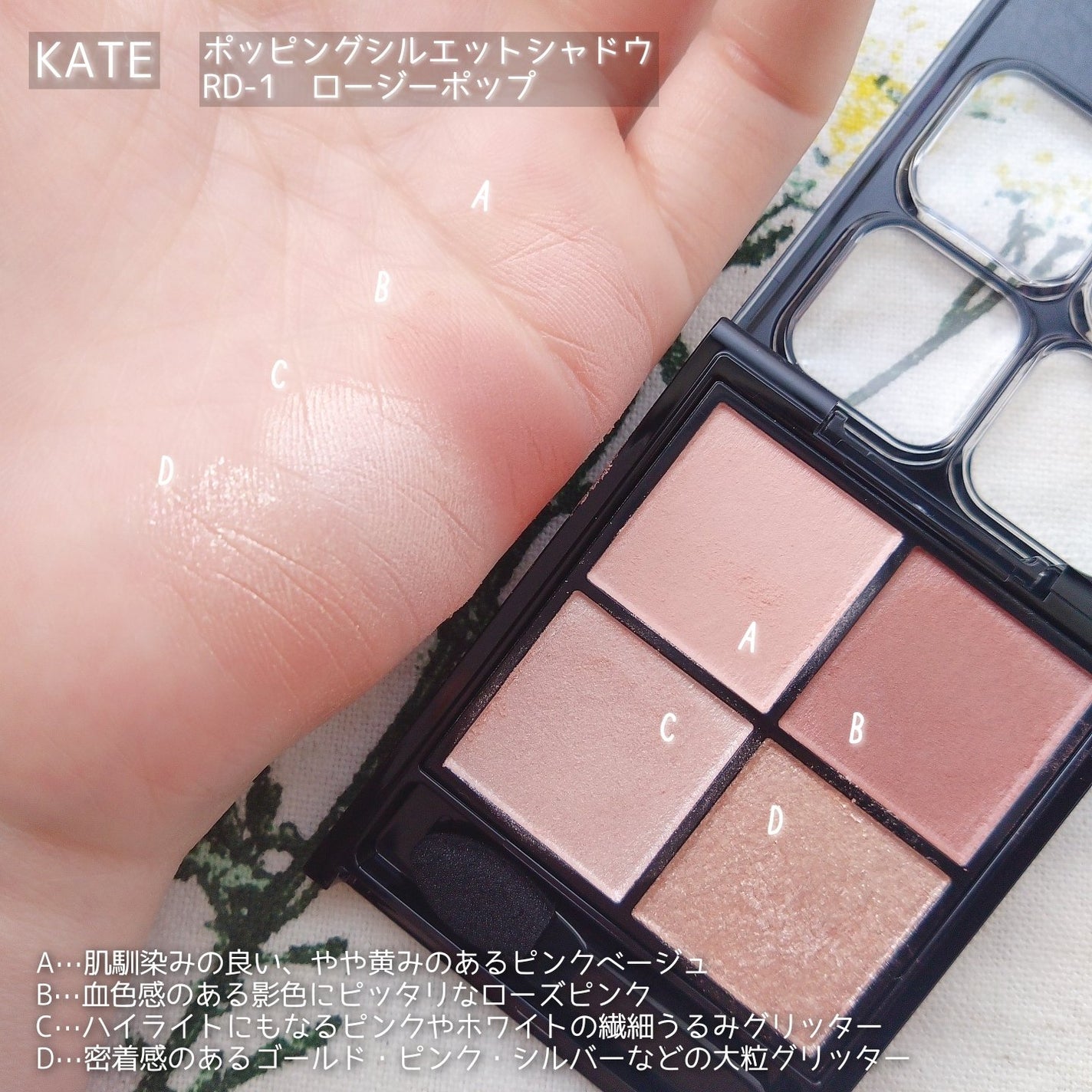 ケイト ポッピングシルエットシャドウ/KATE/アイシャドウパレットを使ったクチコミ(3枚目)