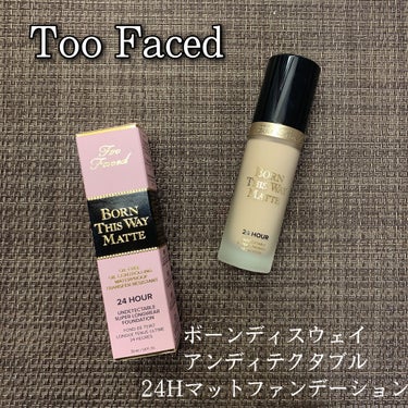 ボーン ディス ウェイ アンディテクタブル 24H マット ファンデーション スノー/Too Faced/リキッドファンデーションを使ったクチコミ（1枚目）