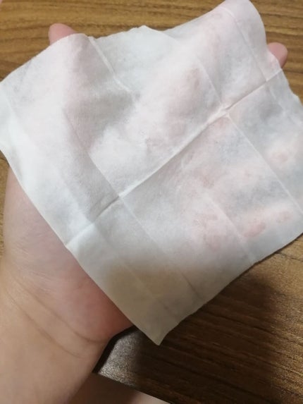 makegenic メイク直し用乳液コットンシート ボタニカルモイスト/素数/クレンジングシートを使ったクチコミ(3枚目)