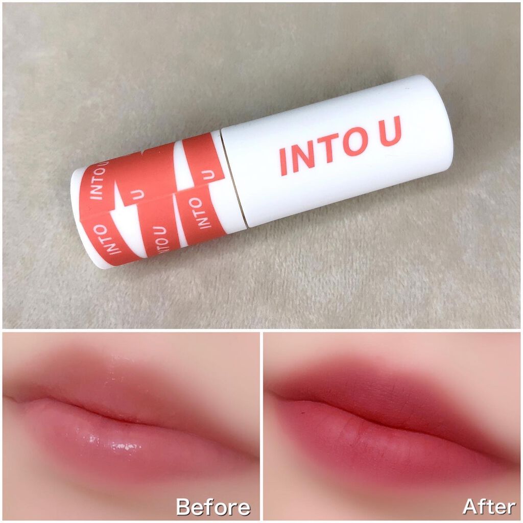 スーパーマットリップ＆チークマッド EM11 アーティストモーヴ/INTO U/口紅を使ったクチコミ（1枚目）