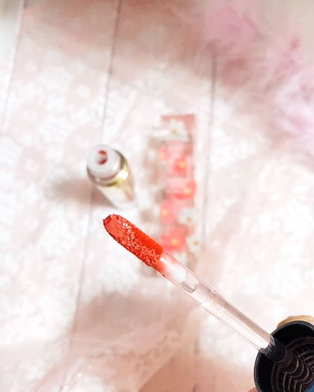 タトゥーベルベットティント #19 モス/フォレンコス/リップティントを使ったクチコミ（2枚目）