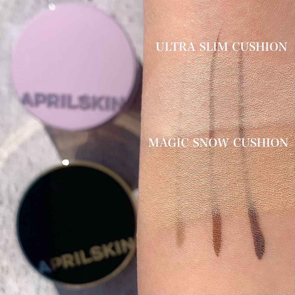 マジックスノークッションブラック 3.0/APRILSKIN/クッションファンデーションを使ったクチコミ(8枚目)