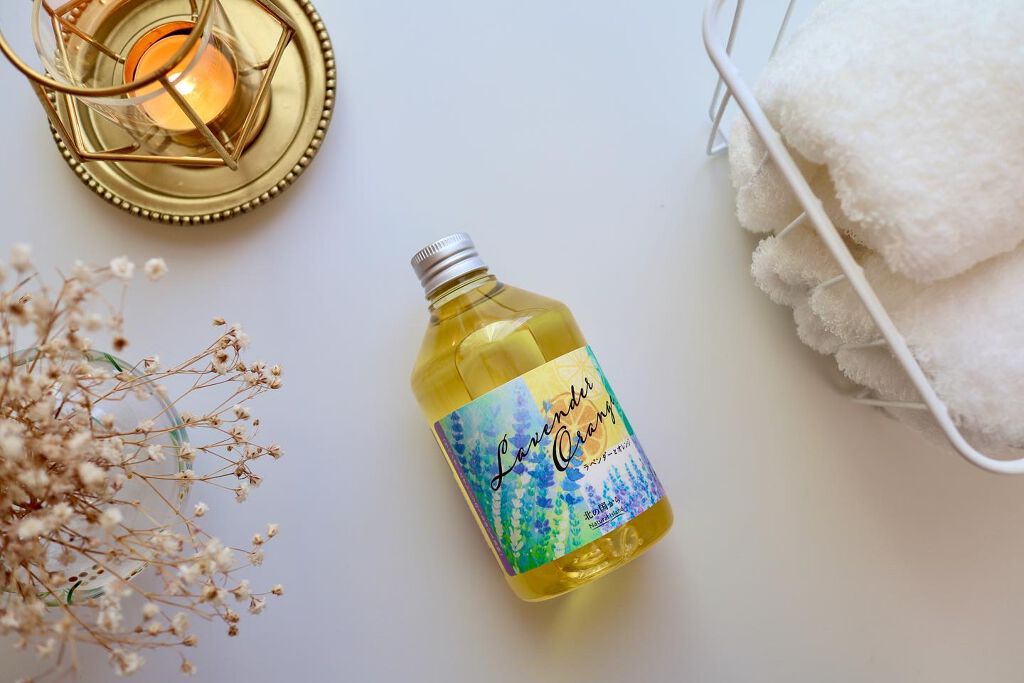 アロマバスエッセンス ラベンダーとオレンジ/ナチュラルアイランド/保湿系入浴剤を使ったクチコミ（1枚目）