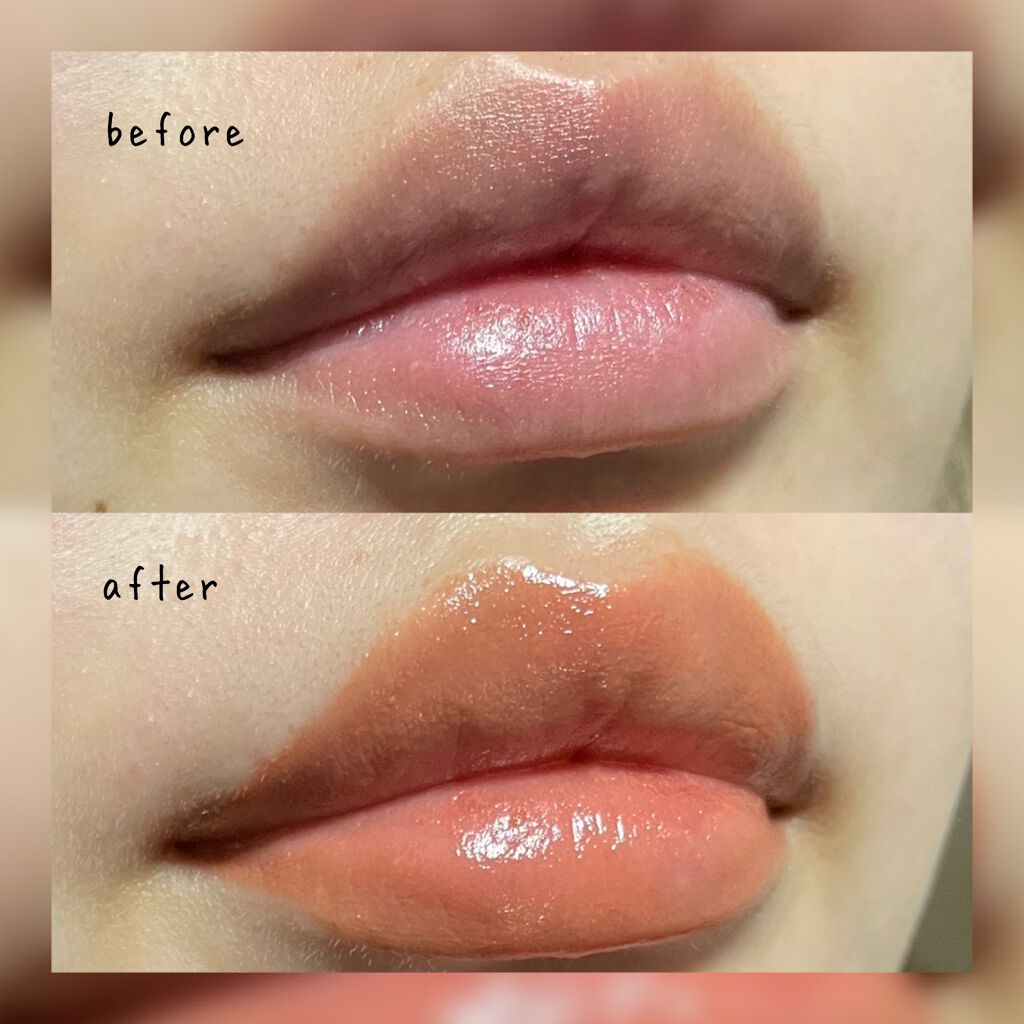 トーン ペタル エッセンス カラー バター/to/one/リップグロスを使ったクチコミ（2枚目）