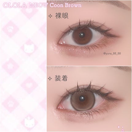 MEOW(ミヤオ) 1month/OLOLA/1ヶ月(1MONTH)カラコンを使ったクチコミ(4枚目)