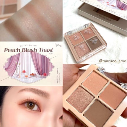 NOTONE Peach Blush Toast cafe eye palette /Sonomama FRUIT/アイシャドウパレットを使ったクチコミ(1枚目)