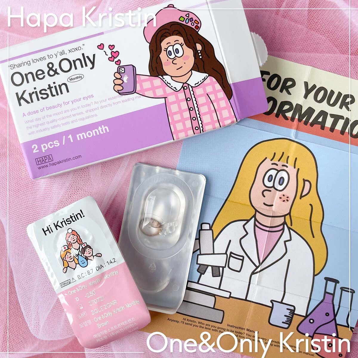 One & Only Kristin/Hapa kristin/カラーコンタクトレンズを使ったクチコミ(5枚目)