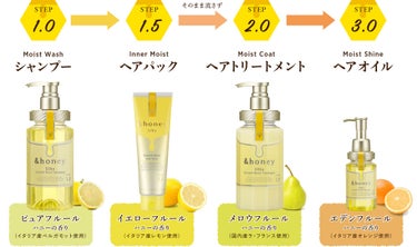 Melty モイストリペア ヘアパック 1.5/&honey/洗い流すヘアトリートメントを使ったクチコミ（3枚目）