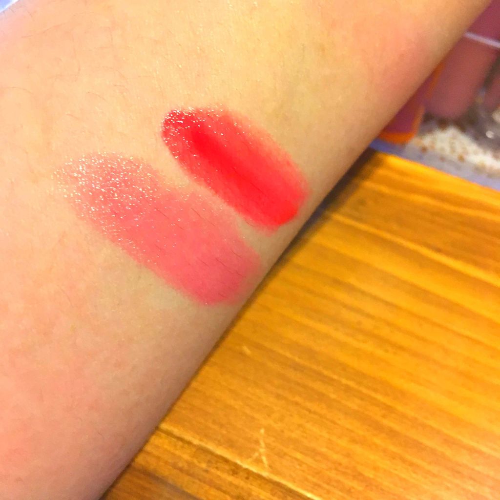 ラスティンググロスリップ/CEZANNE/口紅を使ったクチコミ（2枚目）