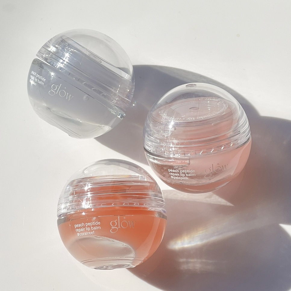 ピーチペプチドリップバーム/glow/リップバームを使ったクチコミ（2枚目）