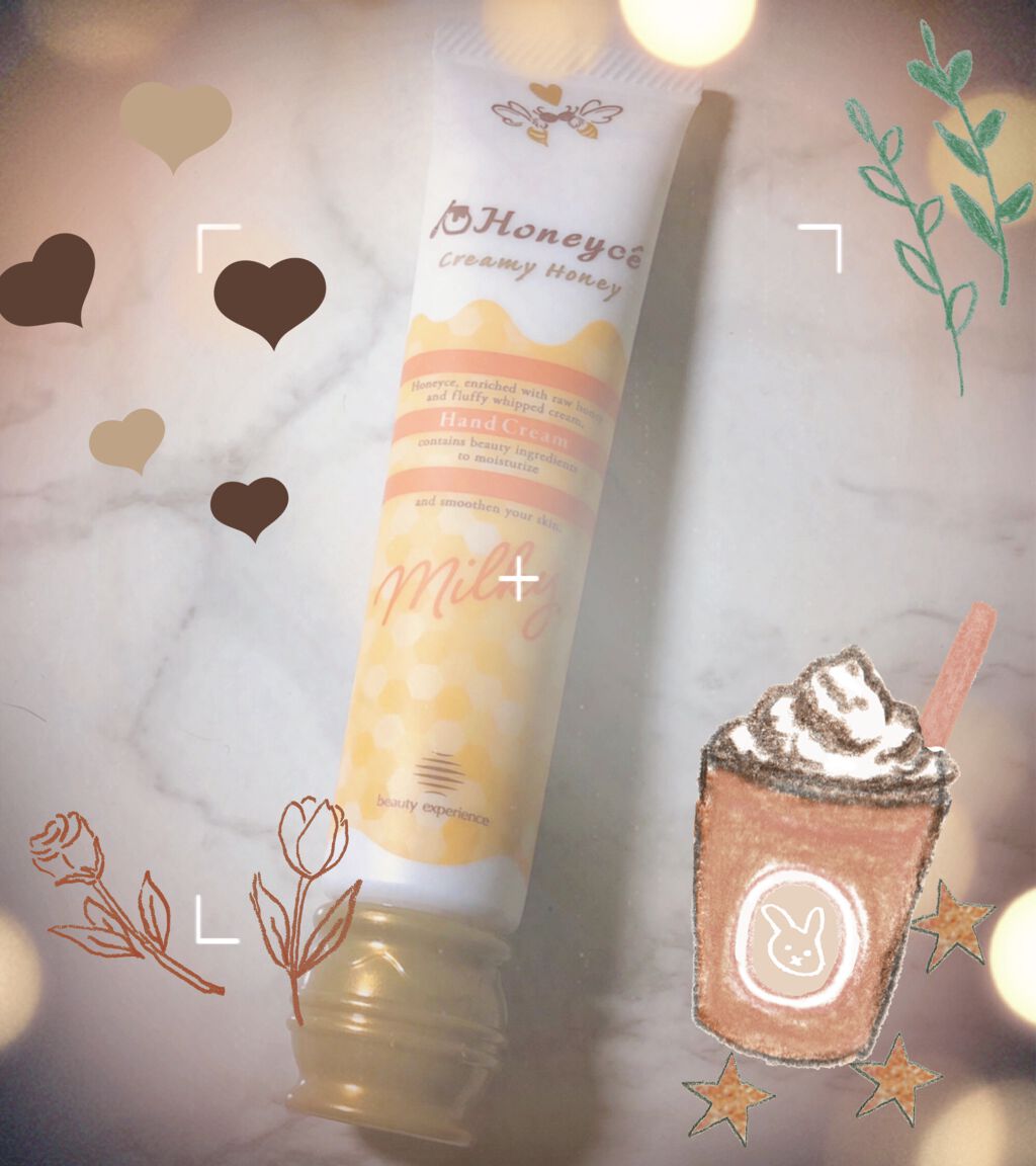 なめらかミルキー ハンドクリーム/ハニーチェ/ハンドクリームを使ったクチコミ(1枚目)